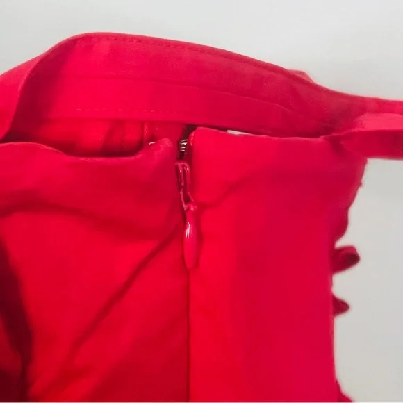 House of CB Carmen red Rose Bustier Vibrant Red Midi Dress size small plus cup - Picture 11 of 14